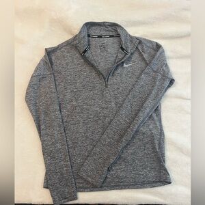 Women’s grey Nike running quarter zip